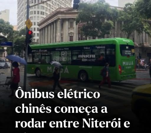 Ônibus elétrico começa a circular entre Niterói e Rio e sinaliza nova era no transporte intermunicipal